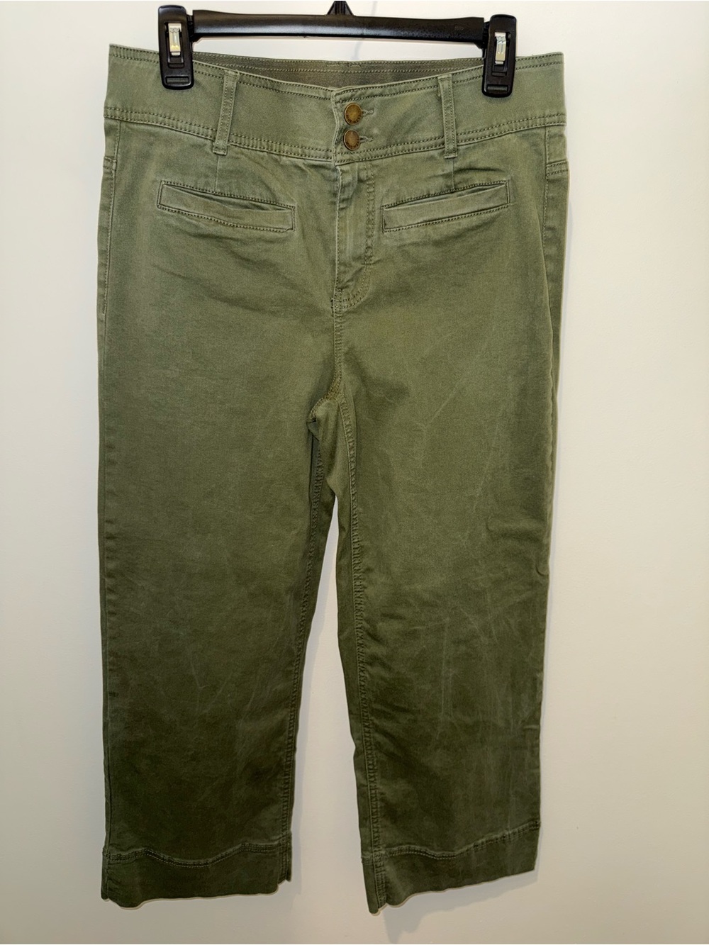Nine West Olive Green Women’s wide leg, high rise Pants